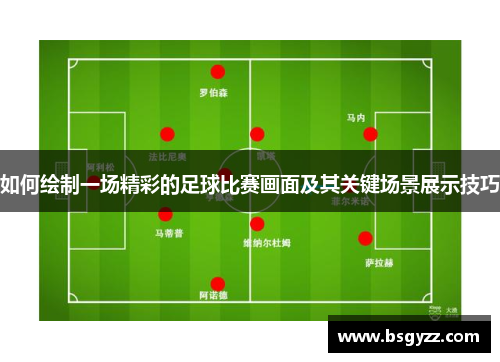 如何绘制一场精彩的足球比赛画面及其关键场景展示技巧